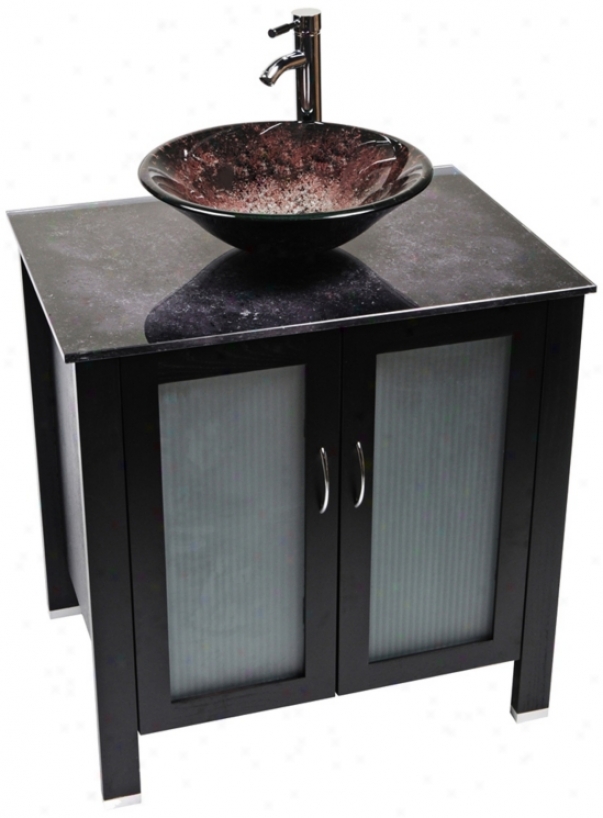 Wsterhouse Volcano Glass Contemporary Vanity (r9171)