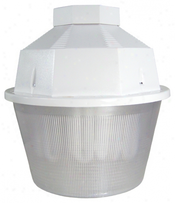 White Dusk To Dawn 12" High Outdoor Yard Light (r1441)