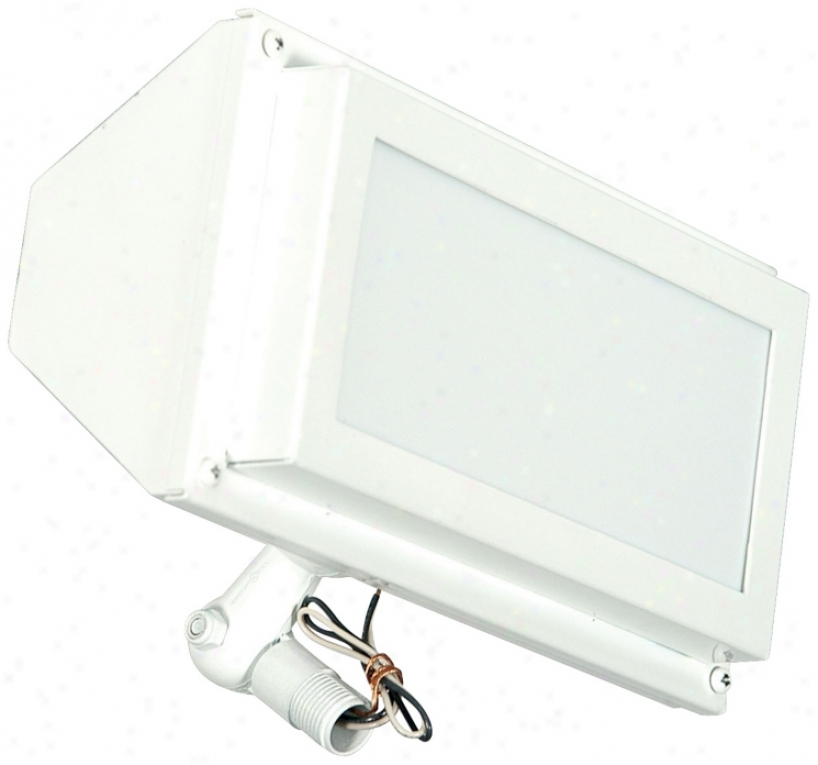 White Finish 10 1/8" Wide Flood Light (02914)