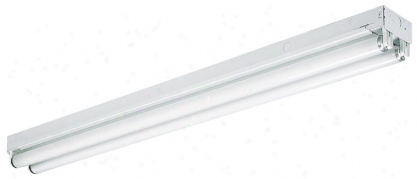 White Finish 48" Wide Fluorescent Strip (01013)