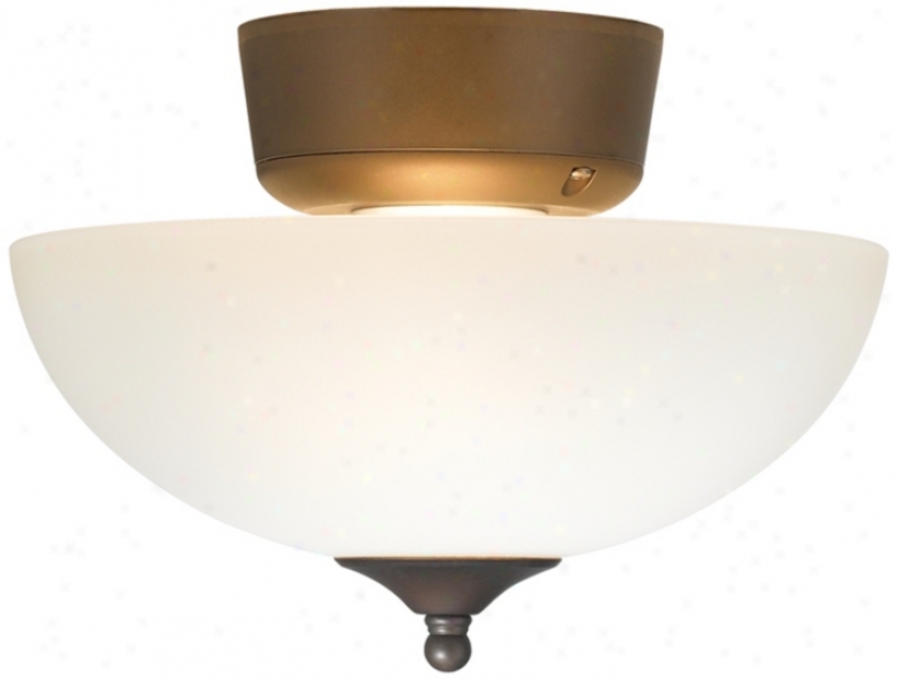 White Glasz Oil Rubbed Bronze Ceiling Use a ~ upon Light Kit (m4830)