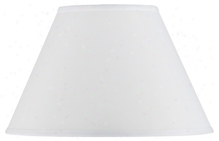 White Hardback Empire Shade 6x14x8.5" (spider) (24838)