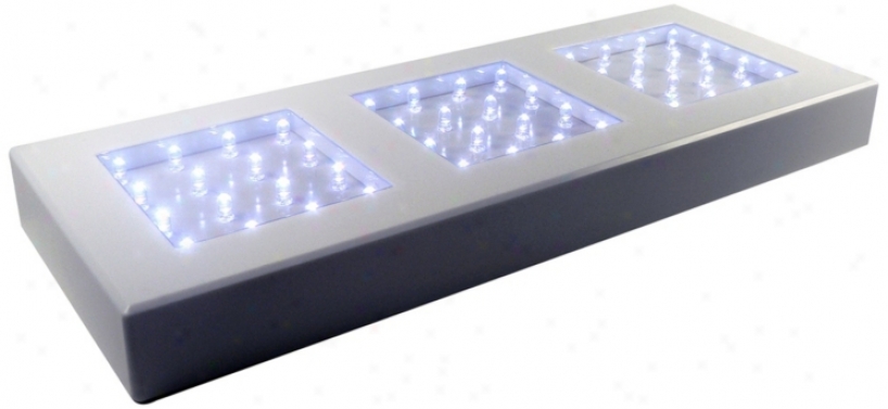 White Led 13" Rectangular Illuminated Light Base (w9133)