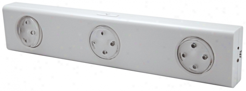 White Swiveling 3-head Led Under Ca6inet Light (88443)