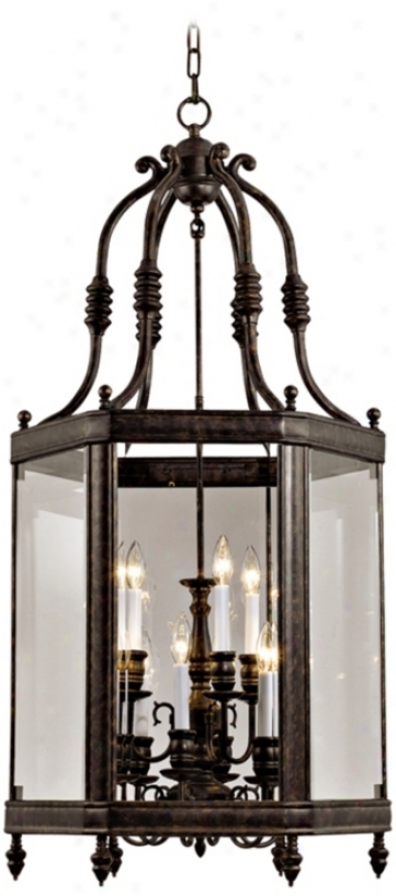 Windsor Collection Vintqge Bronze 18" Wide Pendant Light (k4941)