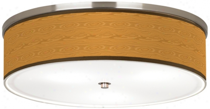 Wood Grain Giclee Nickel 20 1/4" Wide Ceiling Light (j9213--k2082)