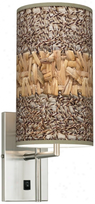 Woven Fundamentals Banner Giclee Plug-in Sconce (k0515-n8101)