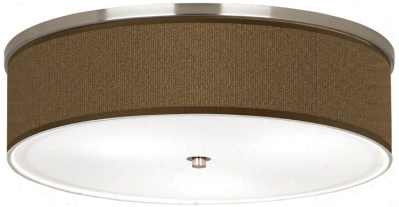 Woven Wicker Nickel 20 1/4" Wide Ceiling Light (j9213-k2080)