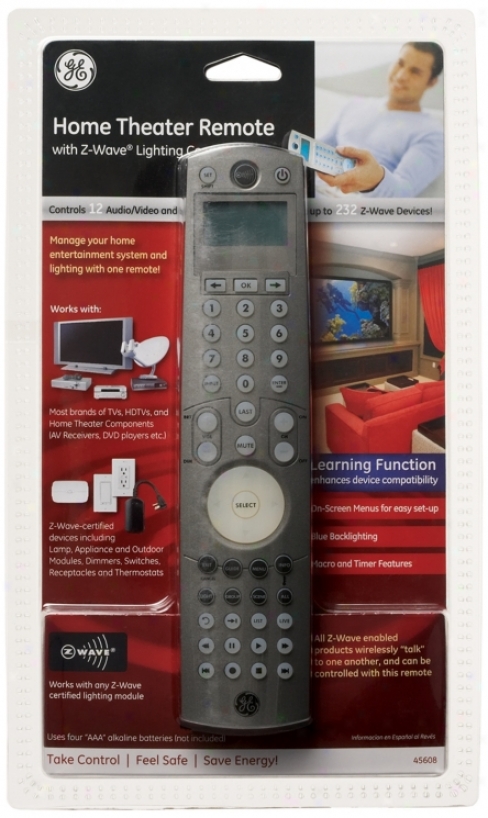 Z-wave Wireless Home Theater And Lighting Remote Control (m0162)