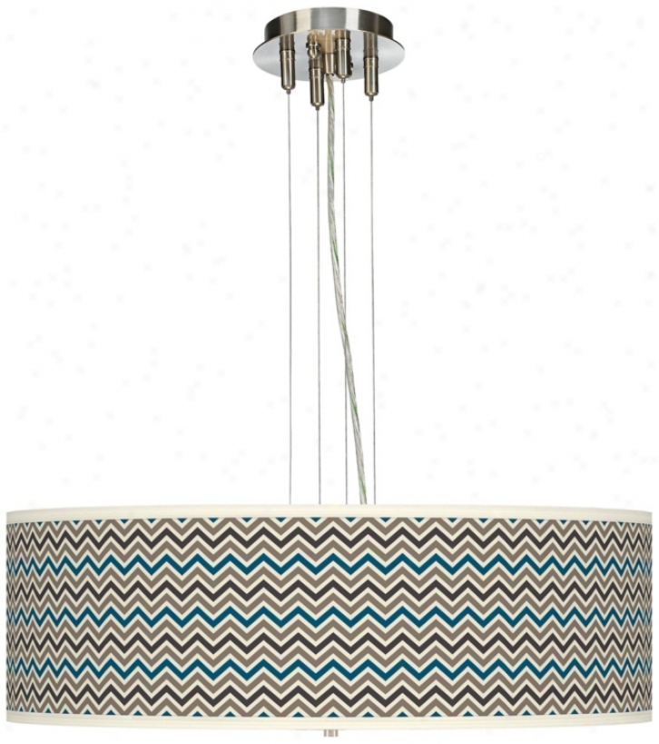 Zig Zag 24" Wide 4-light Pendant Chandelier (17276-x8307)