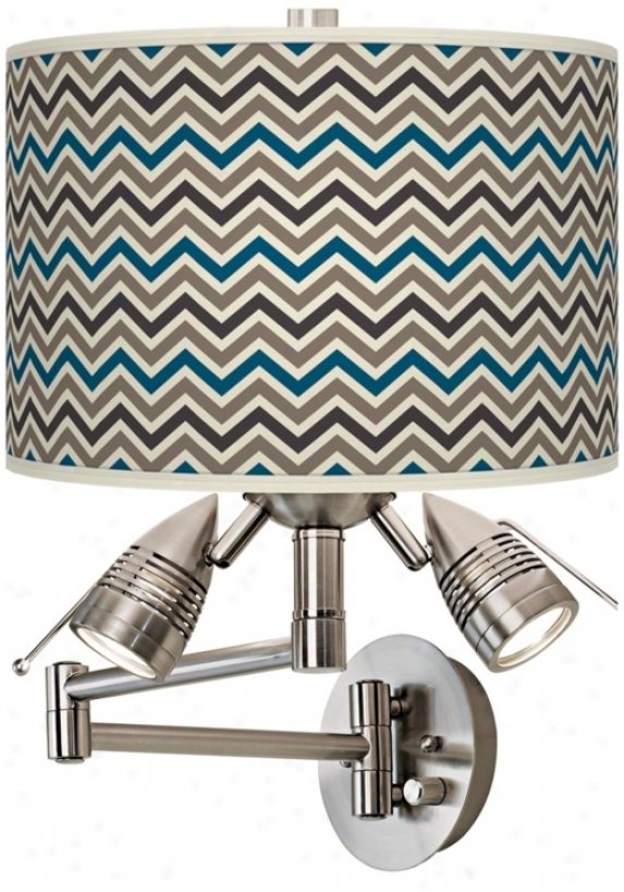 Zig Zag Giclee Swing Arm Wall Light (80379-x8284)