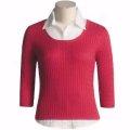 August Silk 2 Fer Sweater-shirt -  Sleeve (for Women)