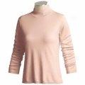 David Brooks Mock Turtleneck -  Silk Blend, Long Sleeve (for Women)