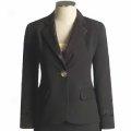 Harve Benard Jeweled Button Blazer - Stretch Crepe (for Women)