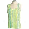 Kaelin Cascade Print Mesh Tennis aTnk Top (for Women)