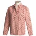 Ryan Michael Silk Jacquard Shirt - Sand-qashed, Long Sleeve (for Women)