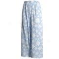 Snow Angel Snowflake Pajama Capri Pants (for Women)