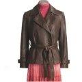 Tibor Leather Trsnch Coat - Double-breasted (for Women)