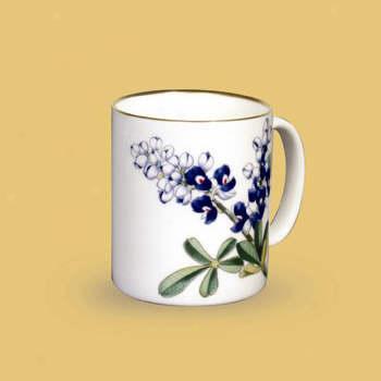 Boehm Porcelain Bluebonnet Mug