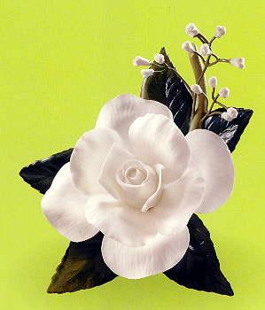 Boehm Porcelain Bridal Rose