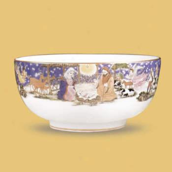 Boehm Porcelain Christmas Story Bowl