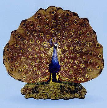 Boehm Porcelain Dance Of The Proud Peacock