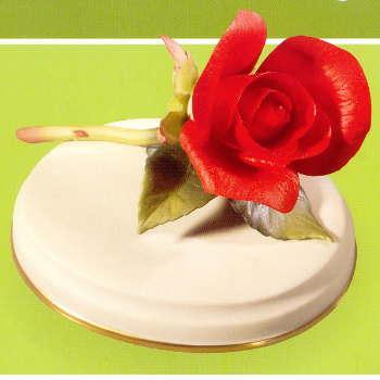 Boehm Porcelain Lover's Lane Rose Bud