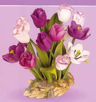 Boehm Porcelain Puple Passion Tulips