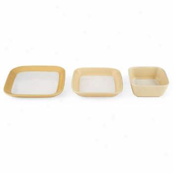 Dansk Ang L Maize Square Dipping Bowl Set Of 3