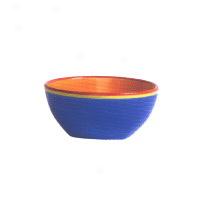 Dansk Bahama Blue Square Soup/cereal Bowl