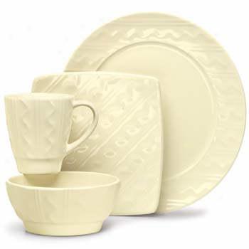 Dansk Cairo Cream Rectangular Platter
