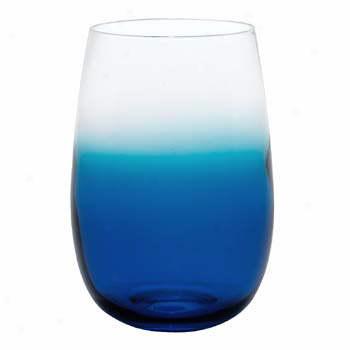 Dansk Glasscapes Blue S/4 Tumblers Large