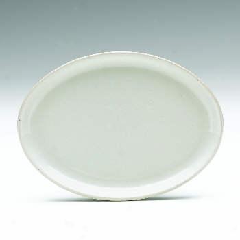 Denby Blue Linen Oval Platter