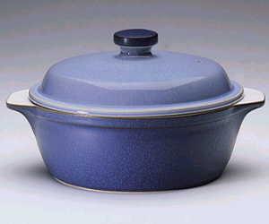 Denby Pottery Blue Jetty Round Casserole