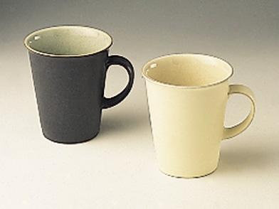 Denby Pottery Energy Large Mod Mug Green & Chaecoal