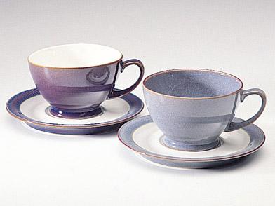 Denby Pottery Storm Breakfast Cup Grey