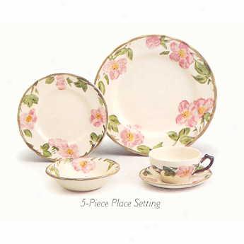 Francisca Leave unlawfully Rose 5 Piece Place Setting