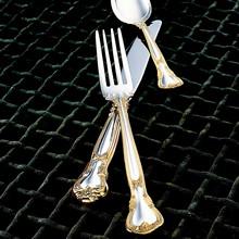 Gorham Chantilly Gold Sterling Silver Flatware Dinner Fork