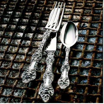 Gorham Masterpiece Old Orang eBlossom Sterling Silver Flatware Sugar Spoon