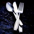 Gorham Tulip Frosted Stainless Flatware Pierced Tablespoon