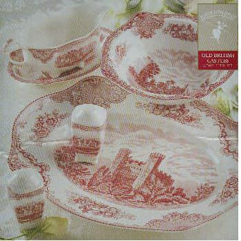 Johnson Brothers Old Britain Castles Pink 6 Piece Completer Set