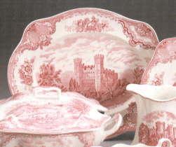 Johnson Brothers Crafty Britain Castles Pink 16 In Platter