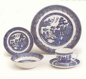 Johnson Brothers Willow Blue Soup/cereal Bowl Set Of 4