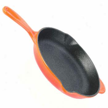 Le Creuset 9 Inch Iron Handle Skillet Flame