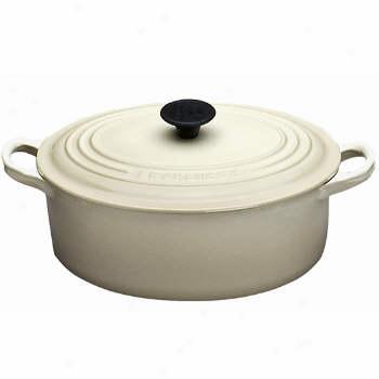 Le Creuset Oval French Oven 3.5 Quart White
