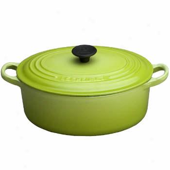 Le Creuset Oval French Oven 5 Quart Kiwi