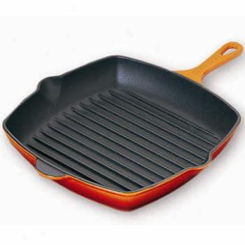 Le Creuset Square Skillet Grill 10 Inch Dune