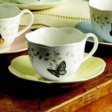 Len Butterfly Mead Blue Butterfly Petite Cup&sauc