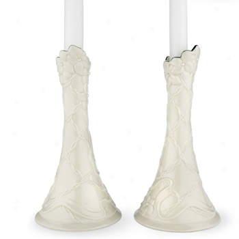 Lenox Cherish Candlestick Pair