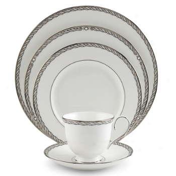 Lenox China Dinnerware Serpentine Platinum Serving Bowl